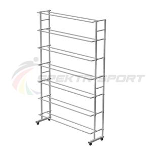 Купить Стеллаж для мячей мобильный односторонний шир. 1320 мм SP ХИ-М1_25 в Чебоксарах 