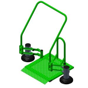 Купить Тренажер уличный для людей с ОВЗ Подтягивание на платформе ТС 1002 в Чебоксарах 